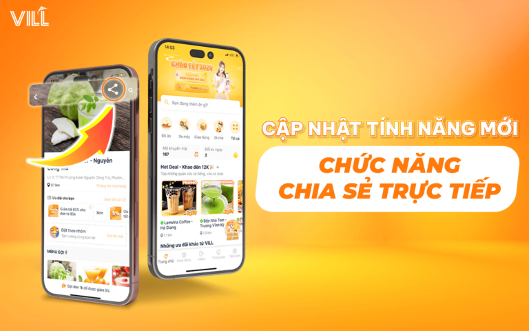 VILL CẬP NHẬT TÍNH NĂNG MỚI – CHỨC NĂNG CHIA SẺ TRỰC TIẾP