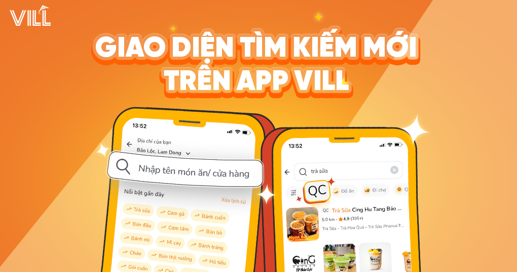 VILL | CẬP NHẬT GIAO DIỆN TÌM KIẾM MỚI TRÊN APP VILL